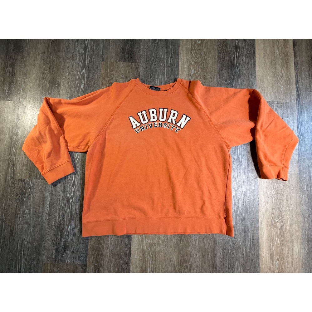 Vintage Jones & Mitchell Auburn University Sweatshirt XL Orange Raglan Pullover